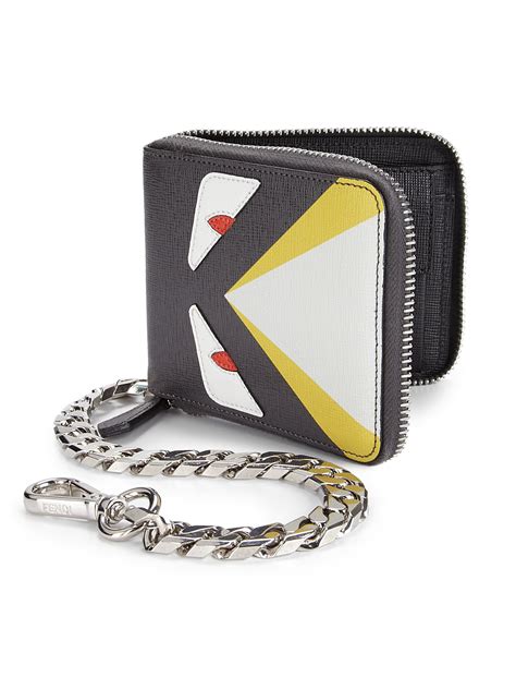 fendi monster wallet mens